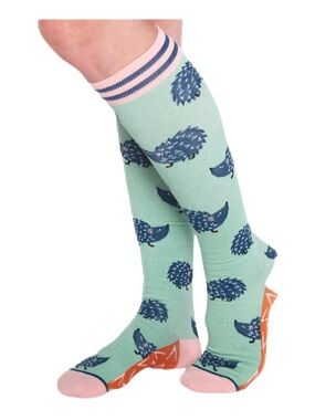 Unisex Compression Socks 15-20mmHg cotton-rich Hedgehog design